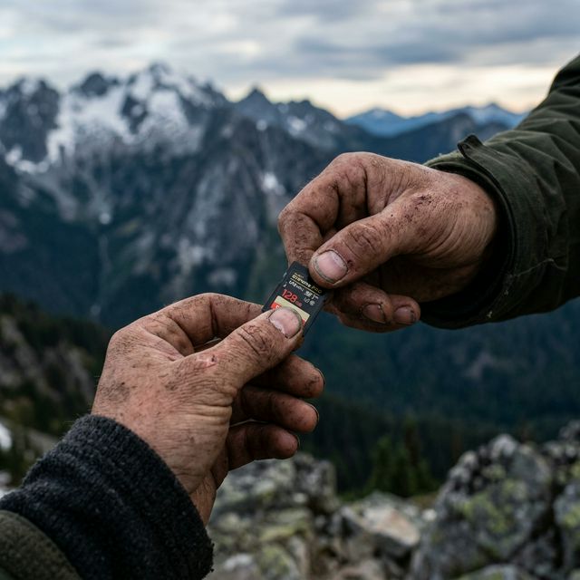 Handing over raw SD memory cards in the backcountry